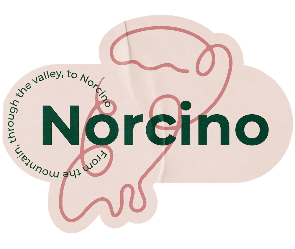 Norcino – logo og visuel identitet af Studio OnBrand
