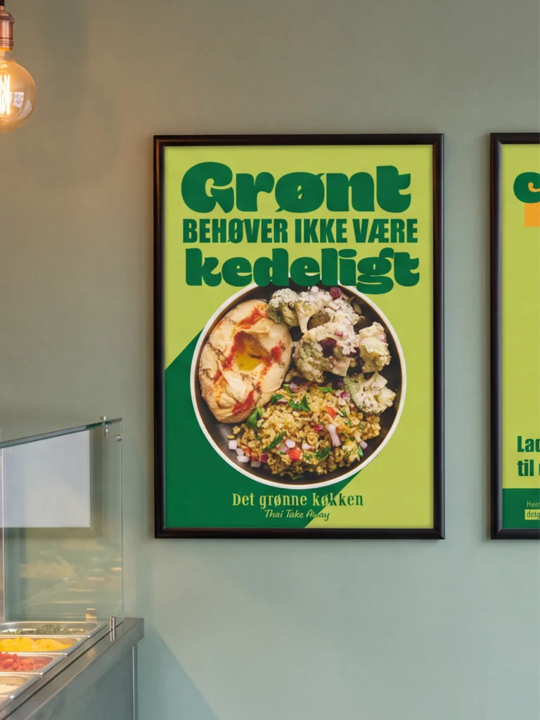 Det Grønne Køkken – plakat designet af Studio OnBrand