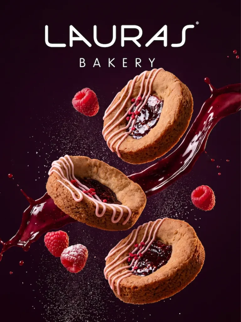 Lauras Bakery – plakat designet af Studio OnBrand