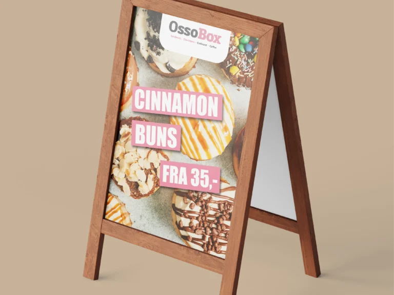 Ossobox – a-skilt designet af Studio OnBrand